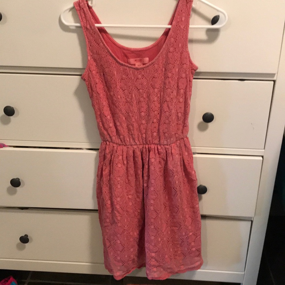 Peach Lacey Dress